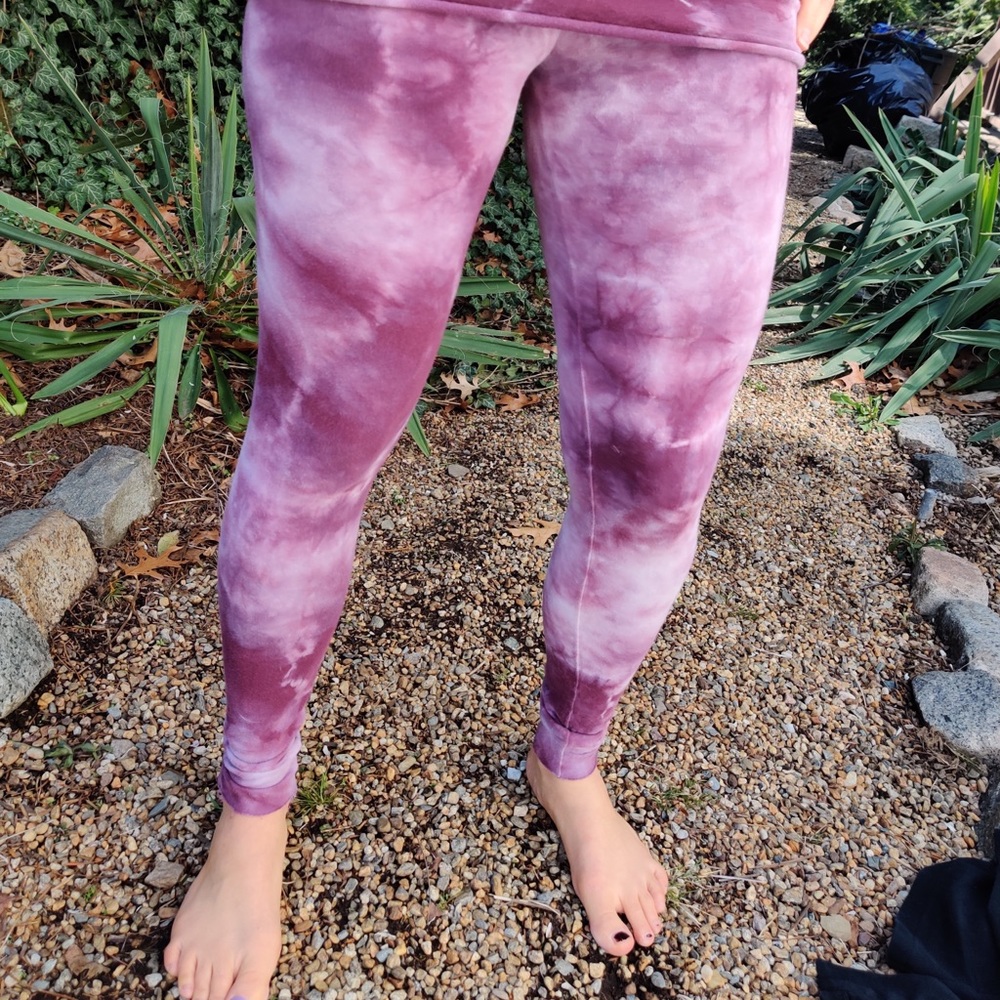 LVR organic 100% cotton tie dye yoga pants active wear